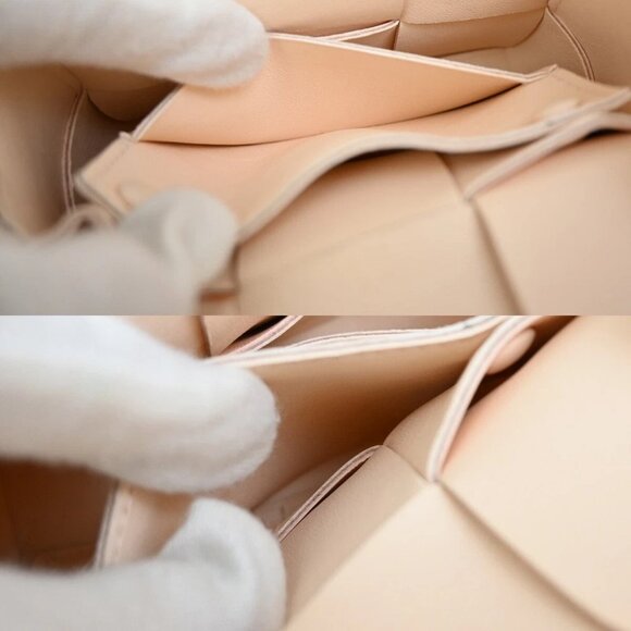 BOTTEGA VENETA Logo Mini Candy Cassette Shoulder Bag Leather Pink - Picture 12 of 16